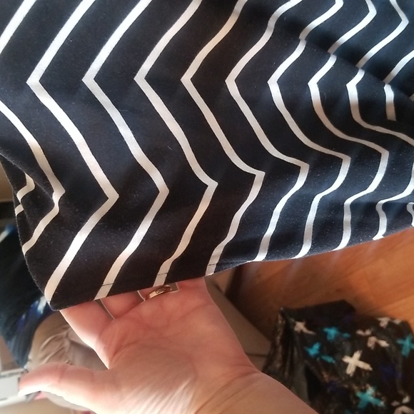 CJ Banks Striped Navy Blue & White Tunic 3X - Picture 3 of 6